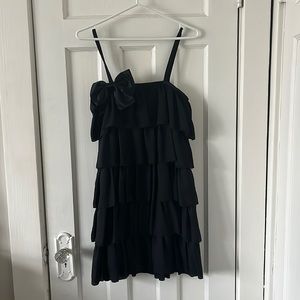 Erin Fetherston Tiered black mini dress - Party! Sz 7